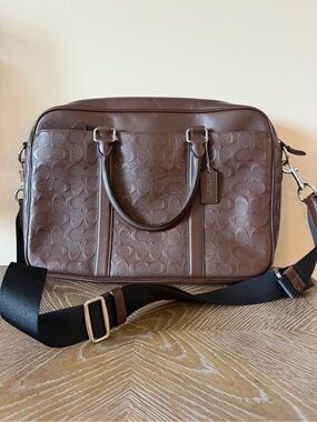Coach Leather laptop bag